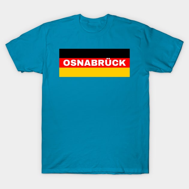 Osnabrück City in German Flag T-Shirt by aybe7elf